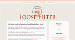 Desktop Screenshot of loosefilter.com